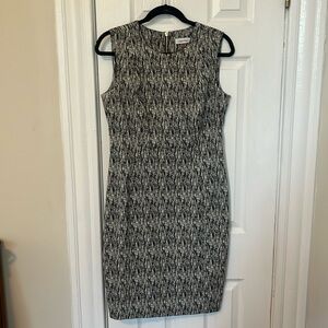Calvin Klein Black and White Dress